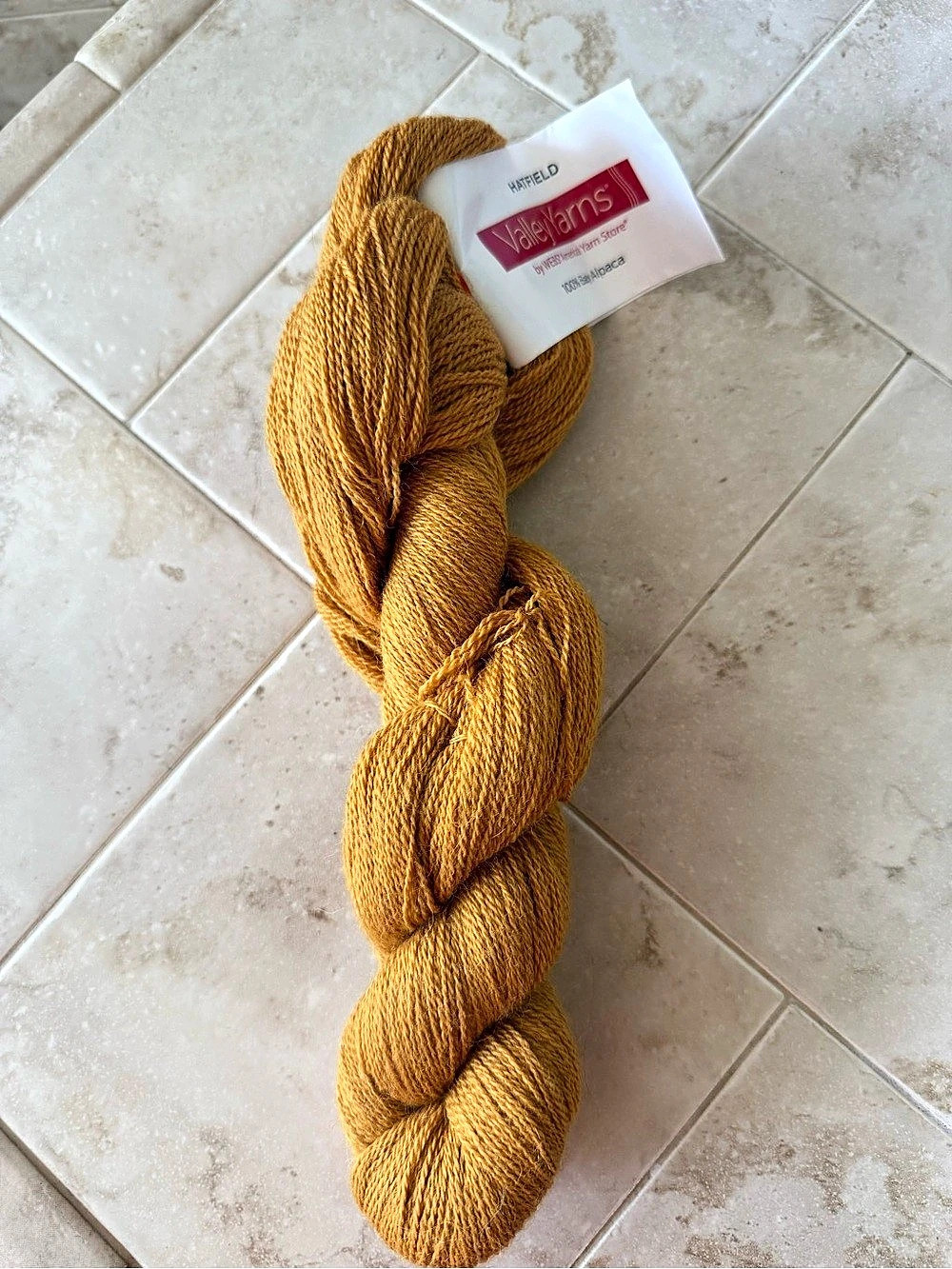 Valley Yarns Hatfield 100% Baby Alpaca Yarn 1 Skein in Goldenrod